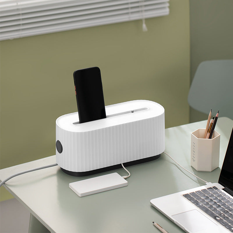 Power Storage Box Household Desktop Ventilation And Heat Dissipation Large Capacity Socket Wire Storage Box