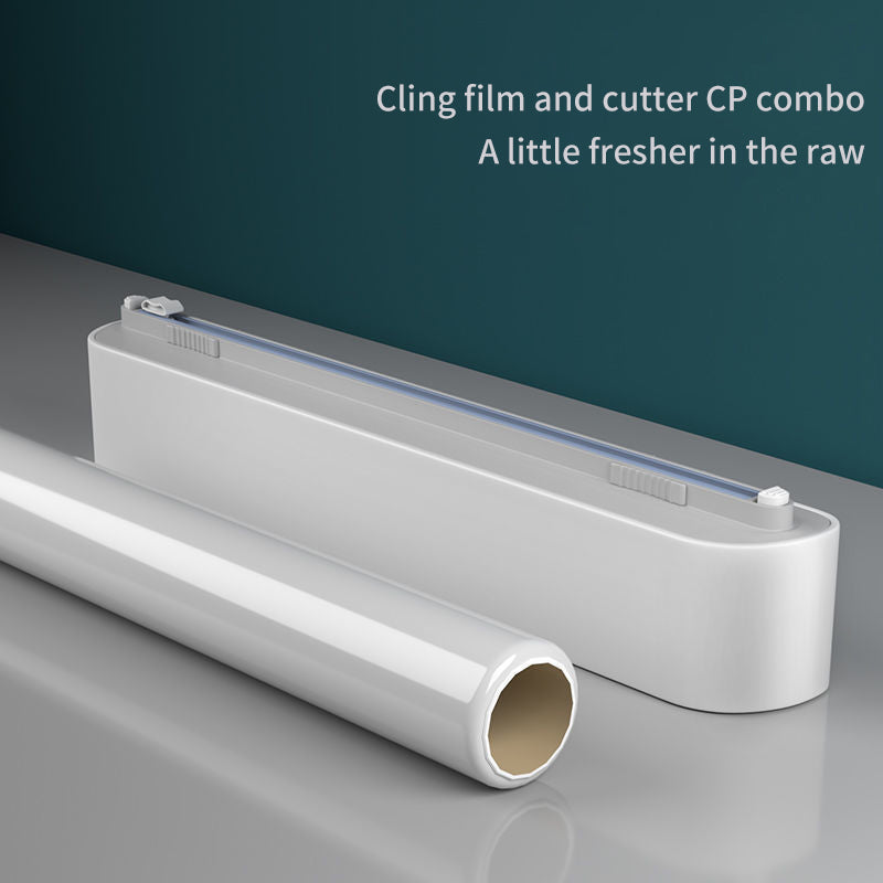 Kitchen Disposable Cling Film Cutter Home Cling Film Cover Food Special Cutting Box Magnetic Suction Refrigerator Magic Tool