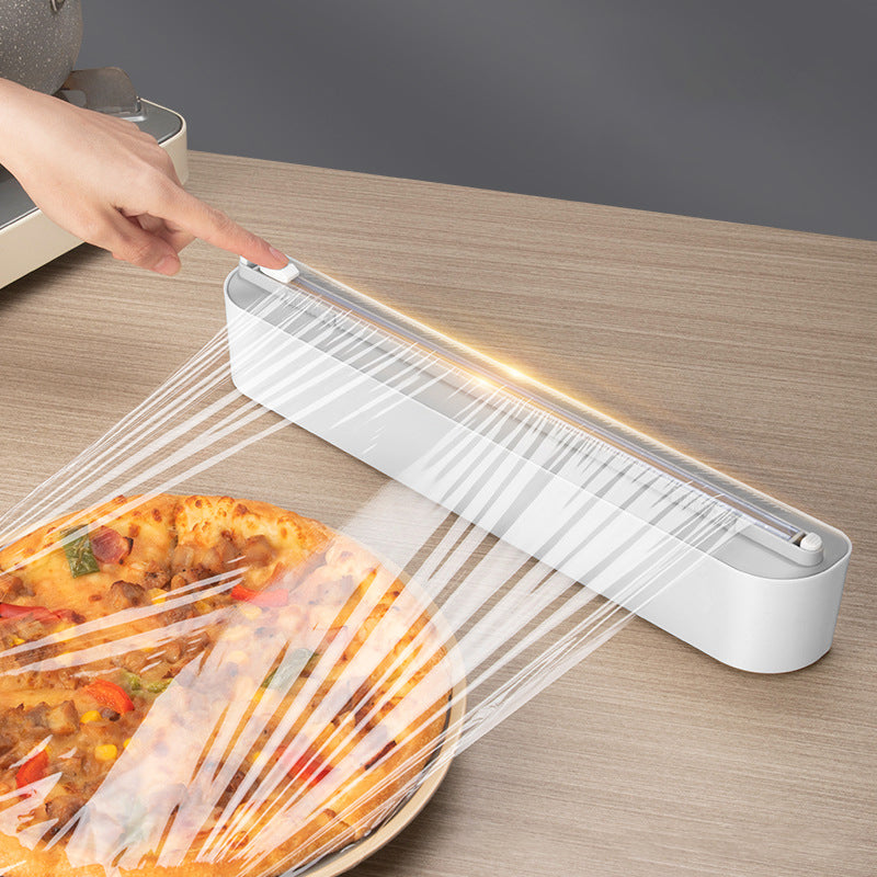 Kitchen Disposable Cling Film Cutter Home Cling Film Cover Food Special Cutting Box Magnetic Suction Refrigerator Magic Tool