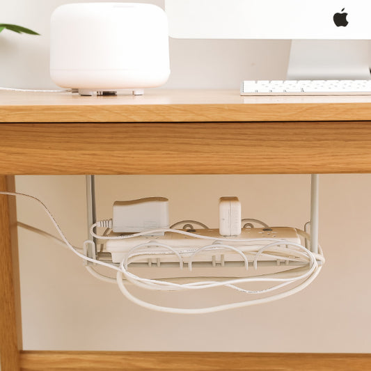 Table Bottom Power Cord Inserting And Arranging Rack Towing Board Interlayer Hanging Basket Layered Rack Cord Board Storage Rack
