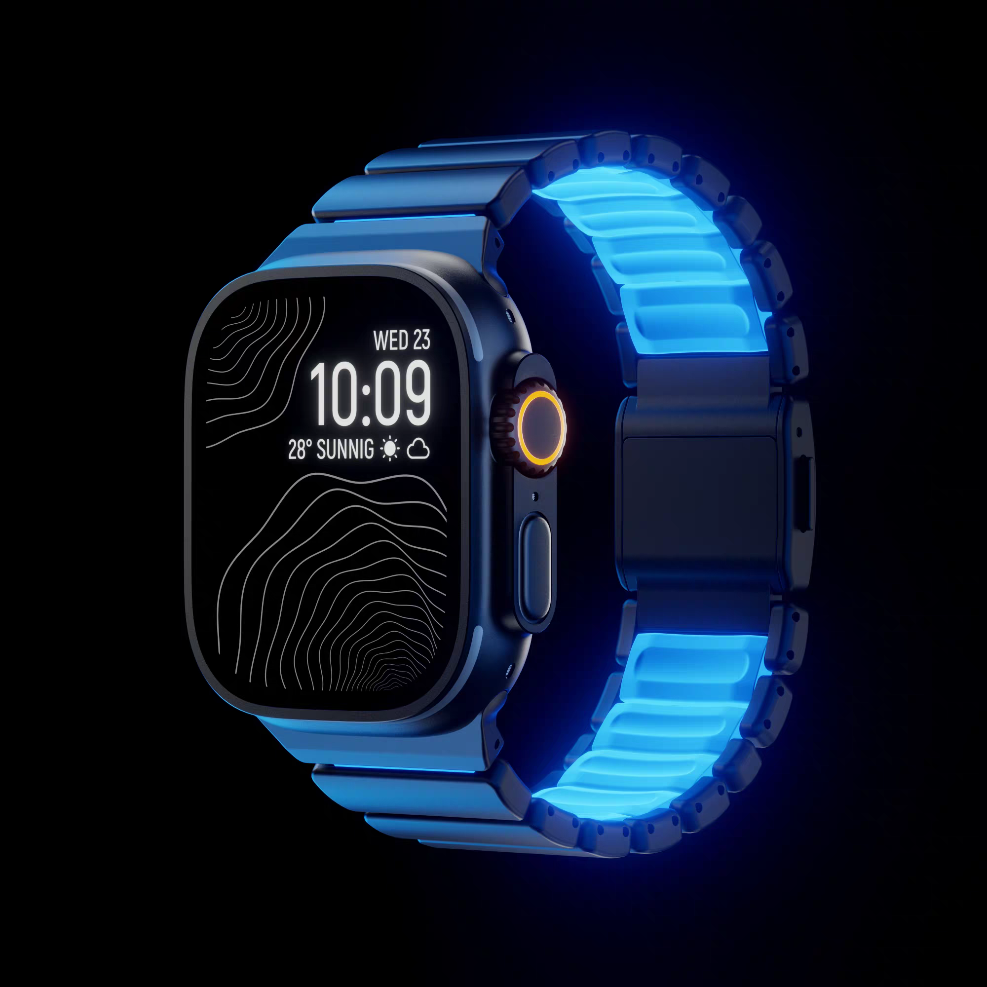 Apple Watch Ultra Strap Pure Titanium Apple Watch S11 Strap Silicone