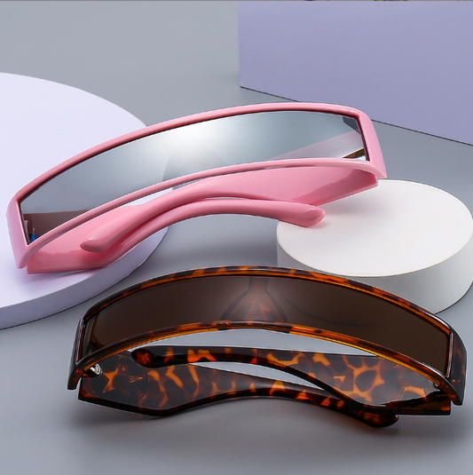 Millennium Spicy Girls Future Technology Sense Rectangle Grey Personality Men and Women Autumn Jumping Sunglasses