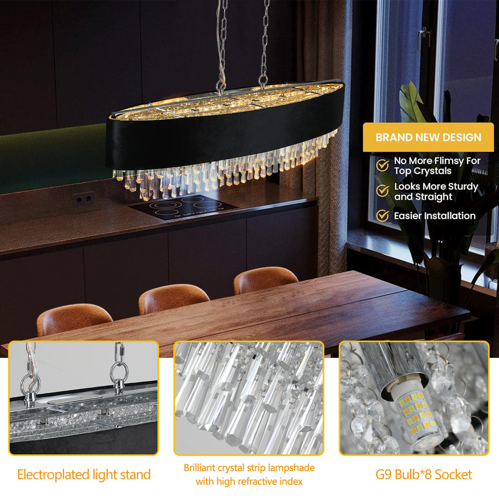 Modern Crystal Chandelier for Living-Room Cristal Lamp Luxury Home Decor Light Fixture