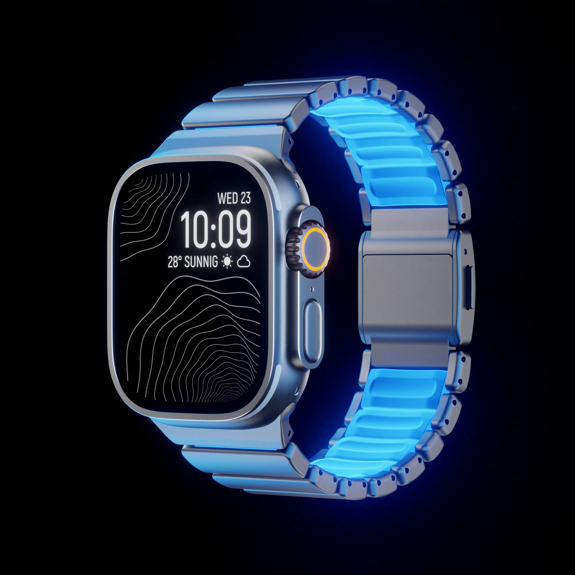 Apple Watch Ultra Strap Pure Titanium Apple Watch S11 Strap Silicone