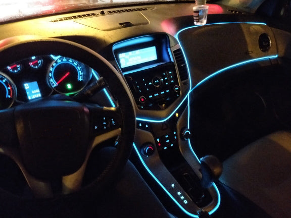 5m car interior accessories atmosphere lamp colorful cold light line with USB DIY Decorative Dash board Console Door LED Light