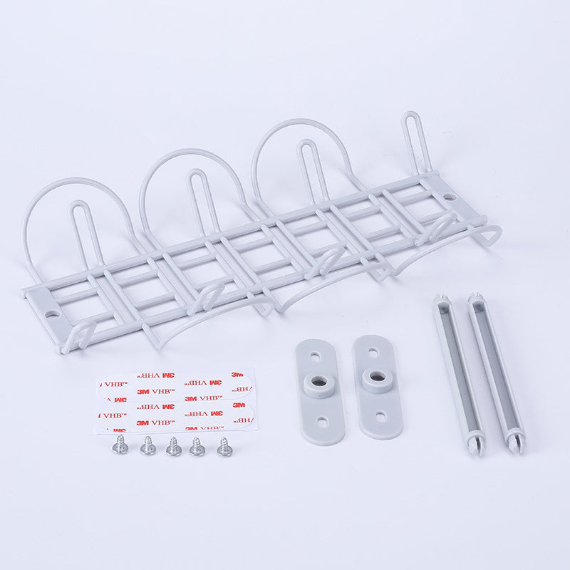 Table Bottom Power Cord Inserting And Arranging Rack Towing Board Interlayer Hanging Basket Layered Rack Cord Board Storage Rack