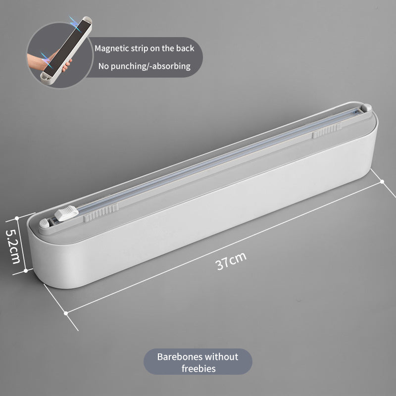Kitchen Disposable Cling Film Cutter Home Cling Film Cover Food Special Cutting Box Magnetic Suction Refrigerator Magic Tool