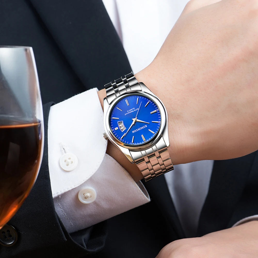 Gold Watch for Men Casual Mens Business Watches Fashion Quartz Wristwatch Man Waterproof Reloj Hombre Dropshipping часы мужские