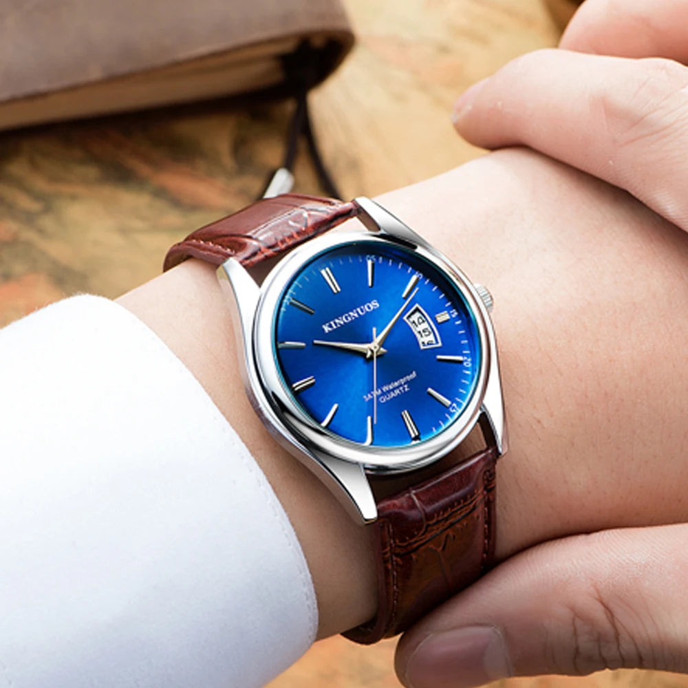 Gold Watch for Men Casual Mens Business Watches Fashion Quartz Wristwatch Man Waterproof Reloj Hombre Dropshipping часы мужские