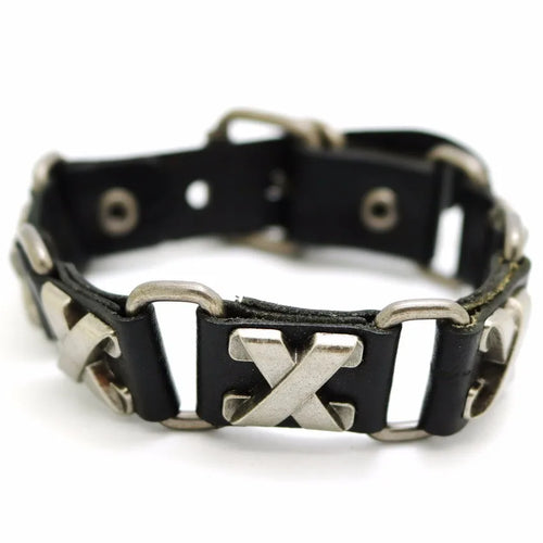 2018 New Accessories For Men And Women  Retro Casual leather Bracelet Men Fashion Punk Bracelet Bracelet