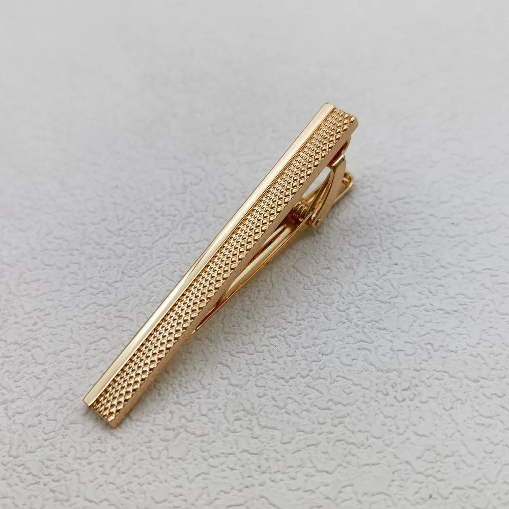Men's Accessories Simple Tie Clips High-quality Copper Jewelry Business Wedding Supplies Women's Shirts Gifts