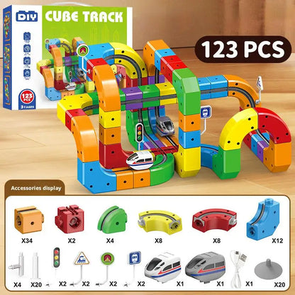 Magnetic Track Set STEM Toy for Kids
