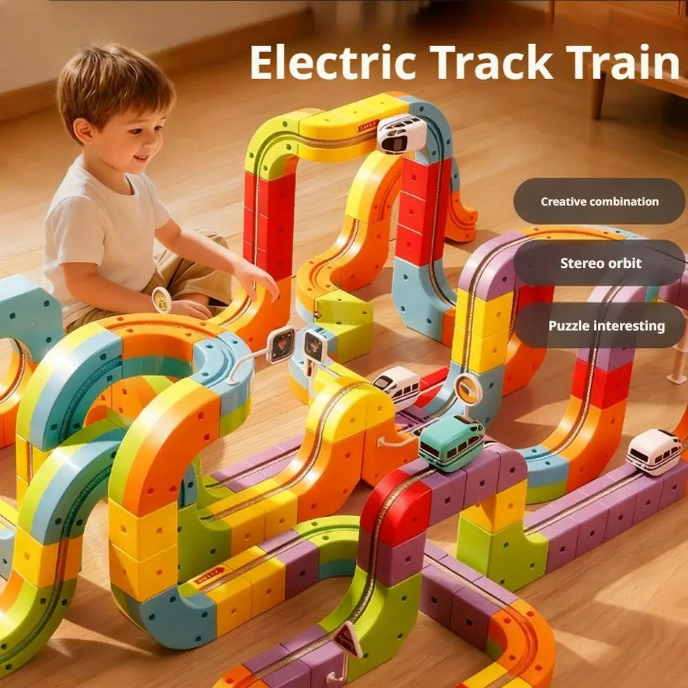 Magnetic Track Set STEM Toy for Kids
