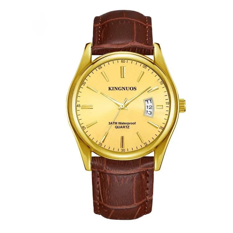 Gold Watch for Men Casual Mens Business Watches Fashion Quartz Wristwatch Man Waterproof Reloj Hombre Dropshipping часы мужские