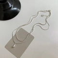 Water Drop Pendant Necklace for Women Double Collar Chain Fashion Fine Jewelry Gifts Long Layered Necklace Jewelry Accessories