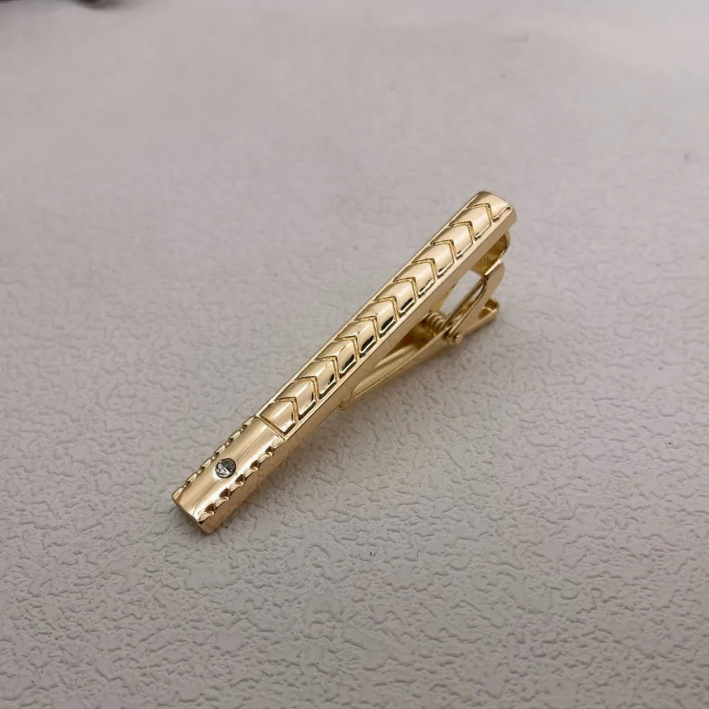 Men's Accessories Simple Tie Clips High-quality Copper Jewelry Business Wedding Supplies Women's Shirts Gifts
