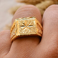Dubai Gold Color Ring for Man Women  Arab Ring Copper Jewelry Middle Eastern Israel/Iraq/Oman Ring Gift