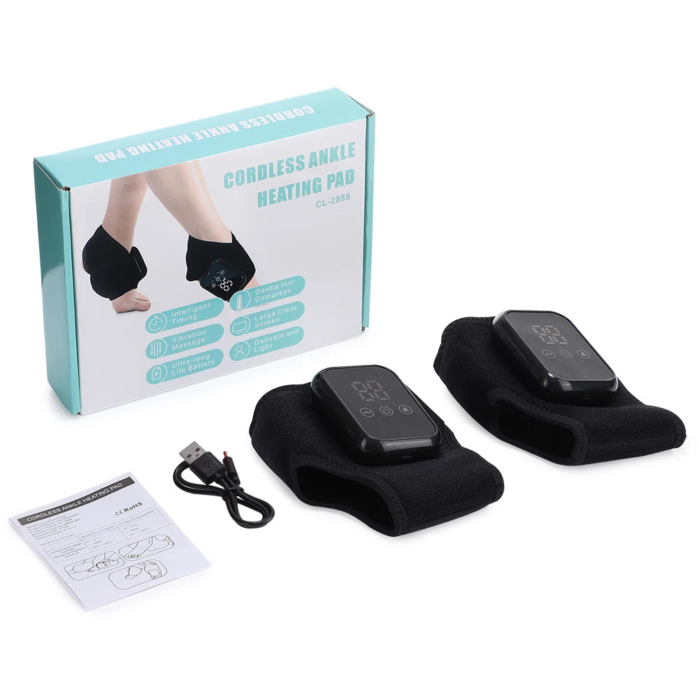 Rechargeable Heated Ankle Massager Wrap