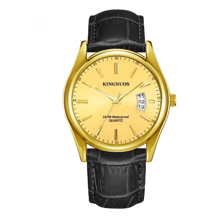 Gold Watch for Men Casual Mens Business Watches Fashion Quartz Wristwatch Man Waterproof Reloj Hombre Dropshipping часы мужские