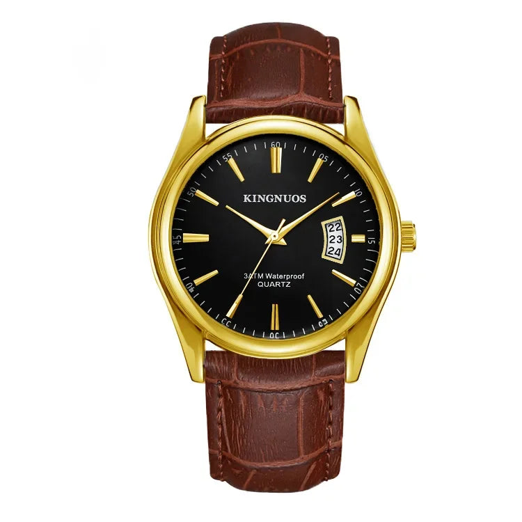 Gold Watch for Men Casual Mens Business Watches Fashion Quartz Wristwatch Man Waterproof Reloj Hombre Dropshipping часы мужские