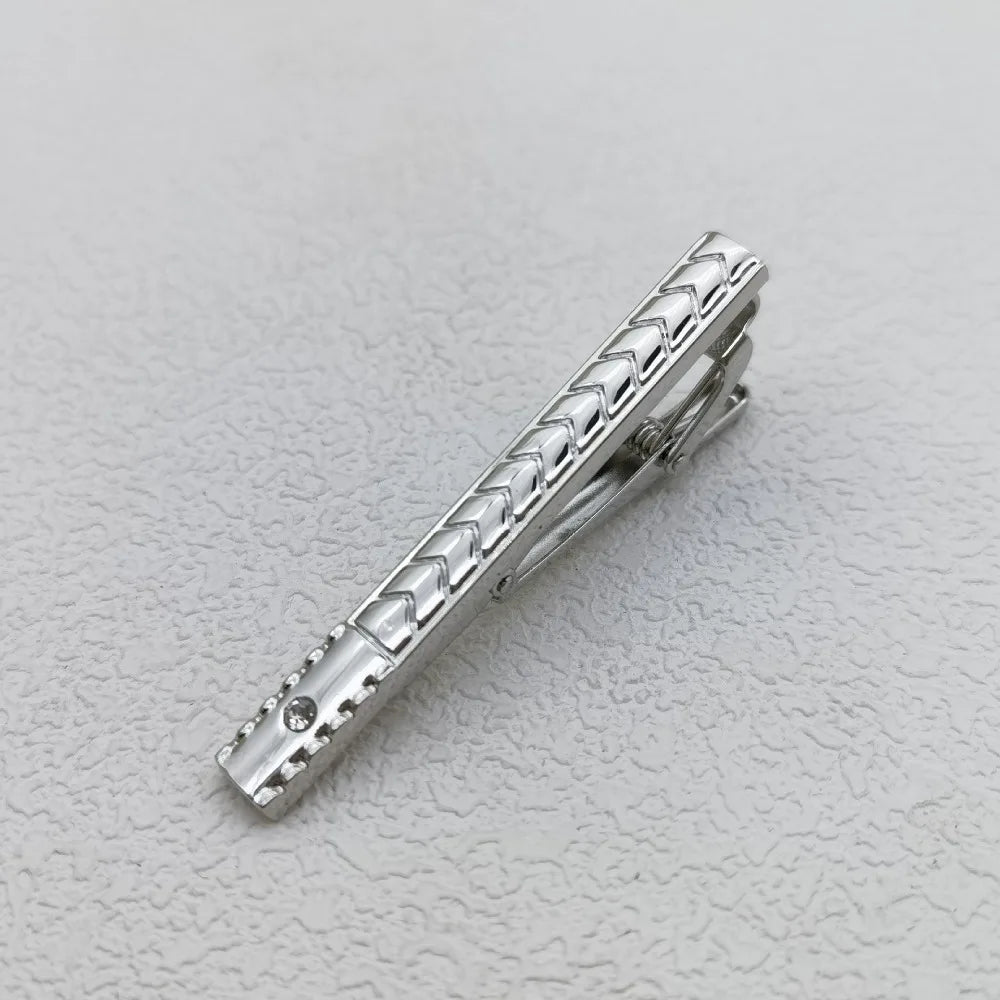 Men's Accessories Simple Tie Clips High-quality Copper Jewelry Business Wedding Supplies Women's Shirts Gifts