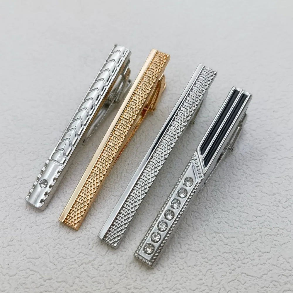 Men's Accessories Simple Tie Clips High-quality Copper Jewelry Business Wedding Supplies Women's Shirts Gifts