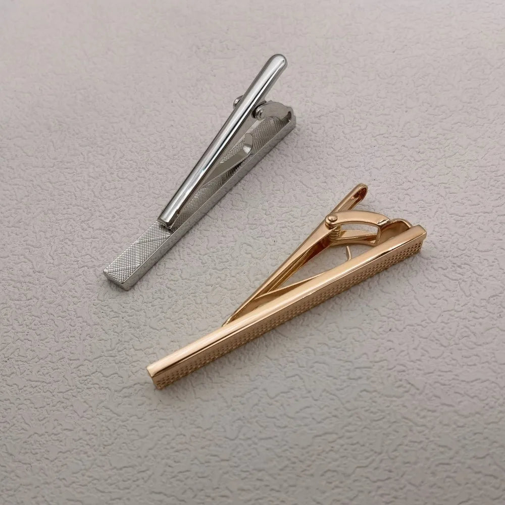 Men's Accessories Simple Tie Clips High-quality Copper Jewelry Business Wedding Supplies Women's Shirts Gifts