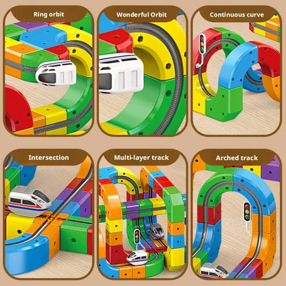 Magnetic Track Set STEM Toy for Kids