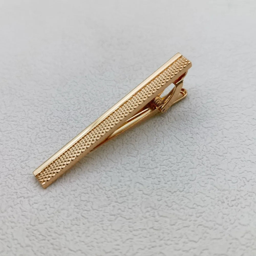 Men's Accessories Simple Tie Clips High-quality Copper Jewelry Business Wedding Supplies Women's Shirts Gifts