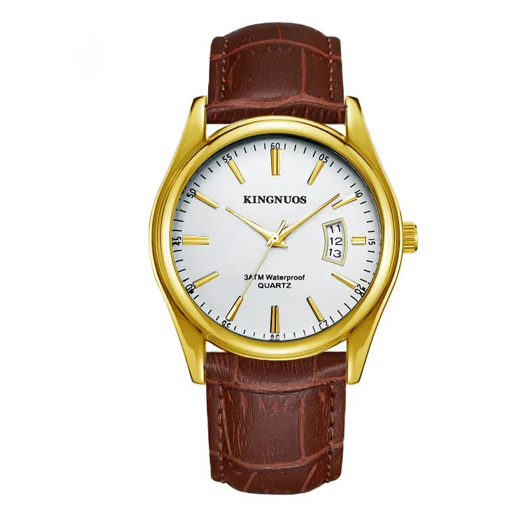 Gold Watch for Men Casual Mens Business Watches Fashion Quartz Wristwatch Man Waterproof Reloj Hombre Dropshipping часы мужские