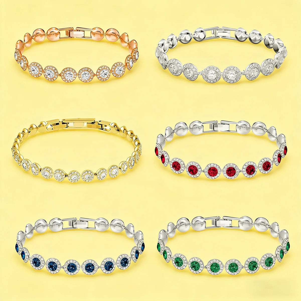 Luxury Jewelry for Women, Fashionable Colored Gemstone Necklaces, Bracelets, Earrings, Banquet Party Gift