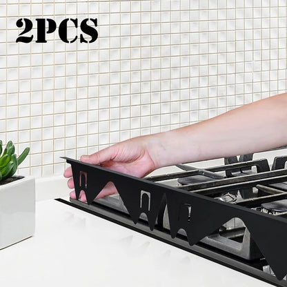 Stainless Steel Stove Gap Cover – Adjustable 35–70 cm