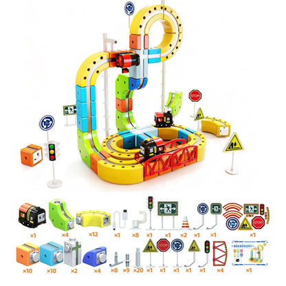 Magnetic Track Set STEM Toy for Kids