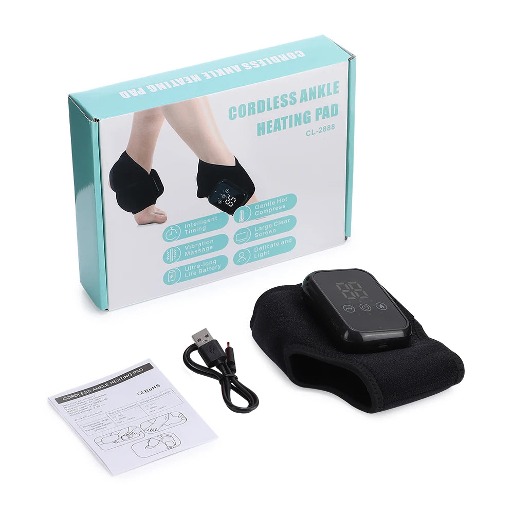 Rechargeable Heated Ankle Massager Wrap
