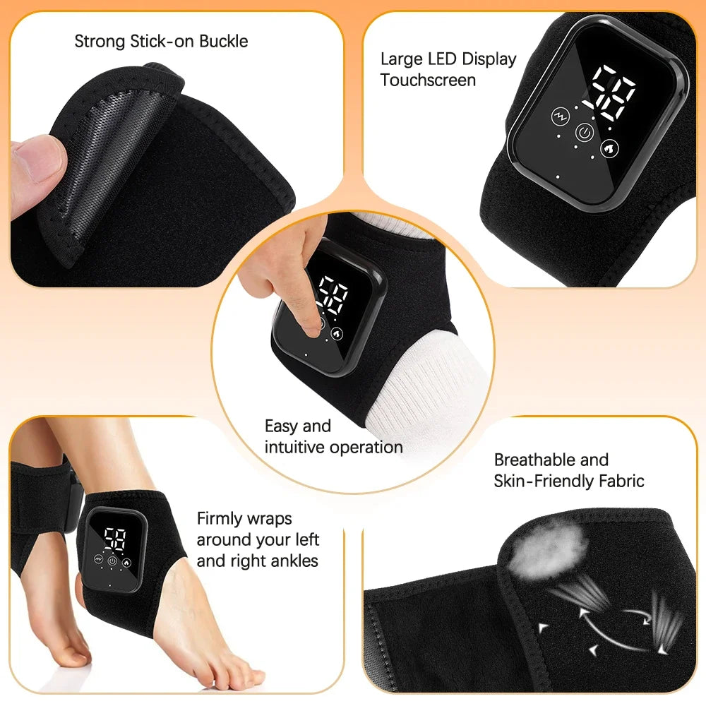 Rechargeable Heated Ankle Massager Wrap