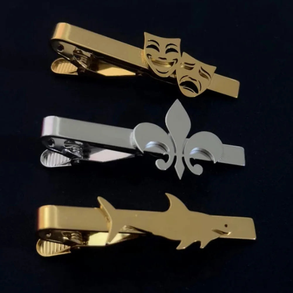 Personalized men's suit accessories, customized patterns, tie clips, wedding jewelry, tie accessories, men's gifts