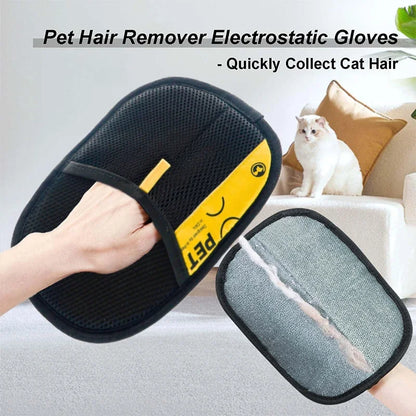 Pet Hair Remover Grooming Glove