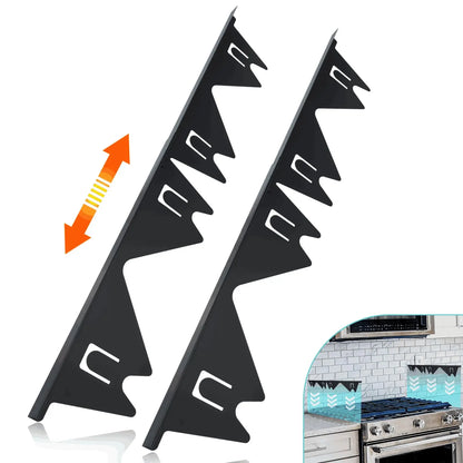 Stainless Steel Stove Gap Cover – Adjustable 35–70 cm