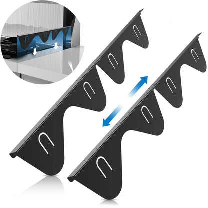 Stainless Steel Stove Gap Cover – Adjustable 35–70 cm