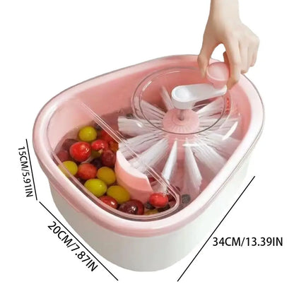 Vortex Fruit Washer – Manual Spin Cleaner